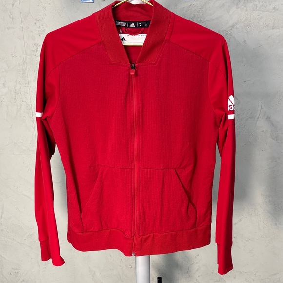 Adidas Bold Red Track Jacket - Picture 1 of 3